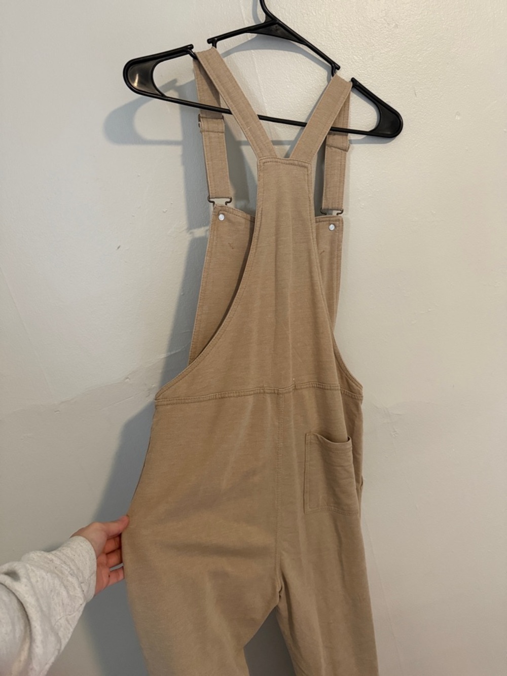 Wallflower Beige/Tan Overalls Jumpsuit - Picture 3 of 3